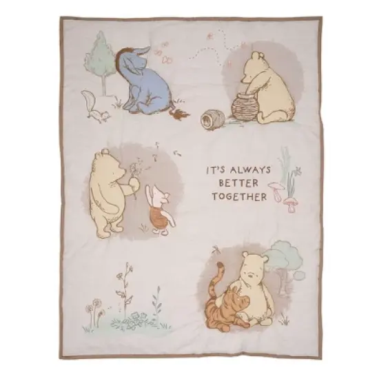 Lambs & Ivy Disney Baby Pooh Bear & Pals Cotton 3Piece Nursery Crib Bedding Set image {9}