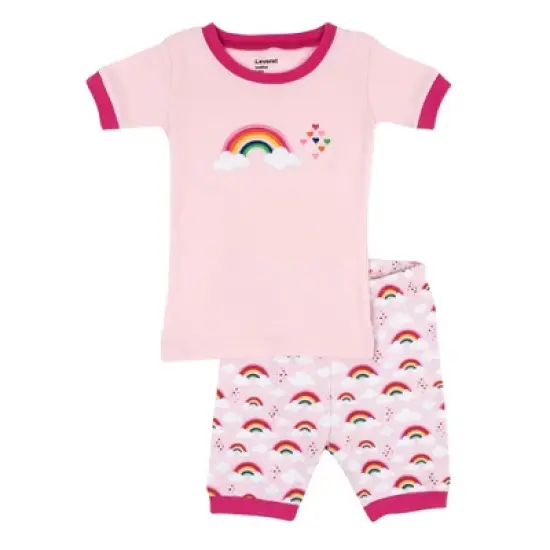 Leveret Kids Two Piece Cotton Short Pajamas image {6}