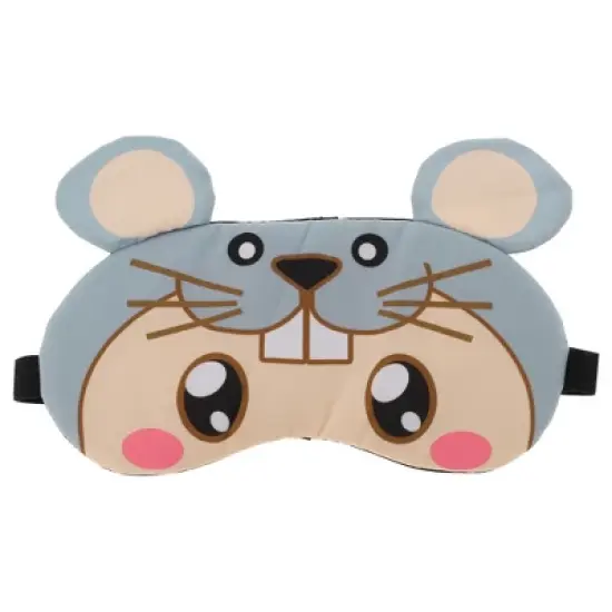 Soft Cartoon Mouse Eyes Sleep Mask Gray 1 Pc image {6}