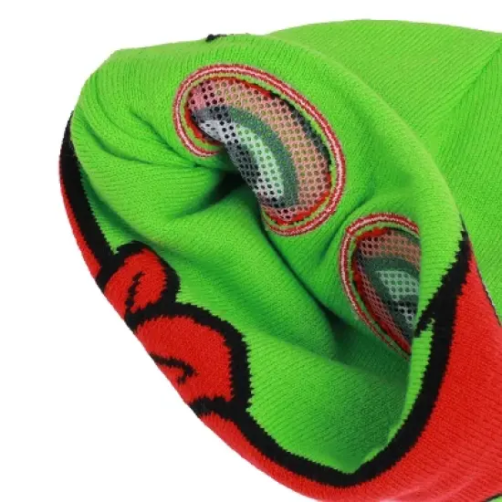 TMNT Rolldown Raph Adult Mesh Eye Green Beanie image {4}