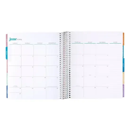 Erin Condren 2024 Planner 7"x9" Daily/Monthly Vertical Coiled Abstract Circles image {4}