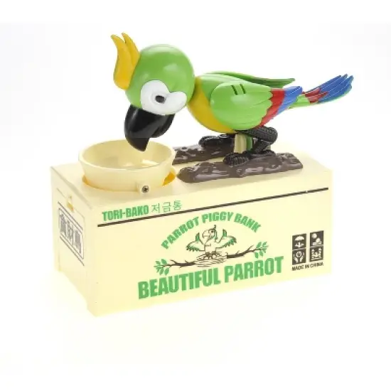 Ready! Set! Play! Link Parrot Bird Coin Saving Bank, Money Box For Girls & Boys image {9}