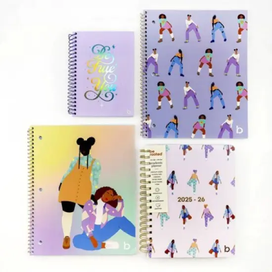 Be Rooted 8.5"x10.5" Spiral Notebook College Ruled 2 Girls Ombre, School Supplies image {3}