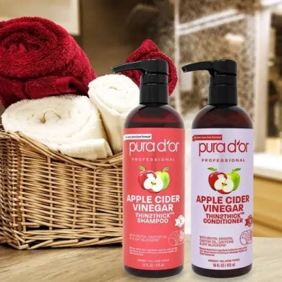 Pura d'or Apple Cider Vinegar Thin2Thick Conditioner image {4}