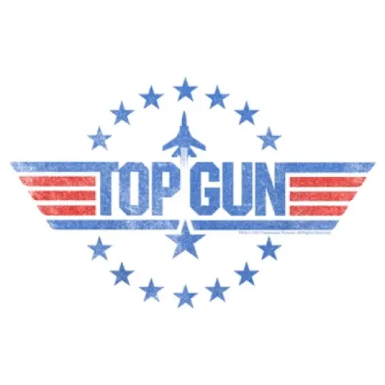 Girl's Top Gun Circle of Stars Logo T-Shirt image {1}