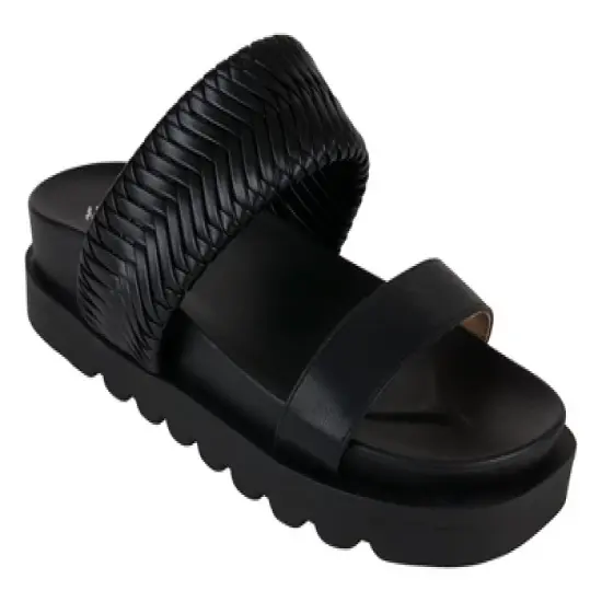 GC Shoes Jojo Double Band Slide Platform Sandals image {5}
