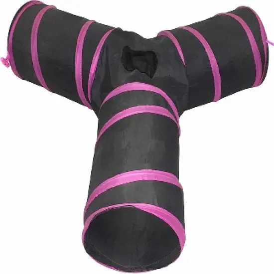 Pet Life  3-Way Kitting-Go-Seek Interactive Collapsible Passage Kitty Cat Tunnel image {5}