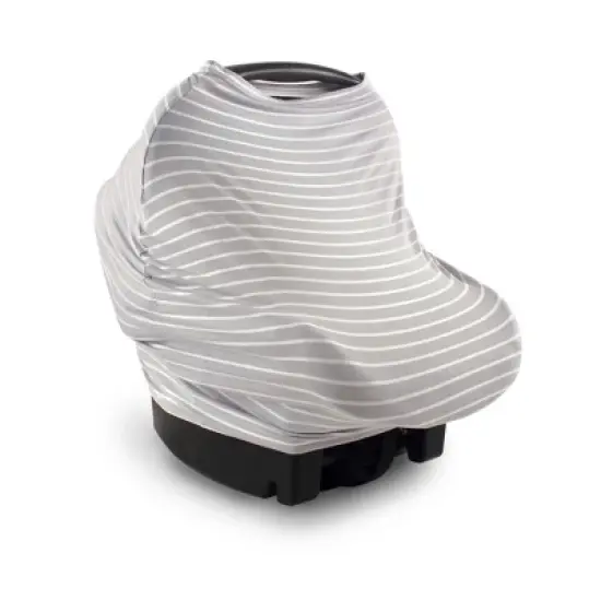 Yoga Sprout Baby Unisex Multi-use Car Seat Canopy, Gray Stripe, One Size image {1}