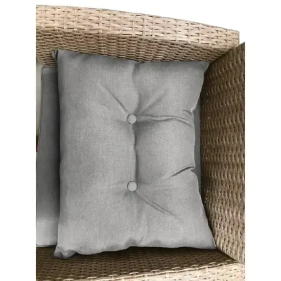 4pc Wicker Patio Conversation Set with Cushions - Beige/Brown - GODEER image {8}