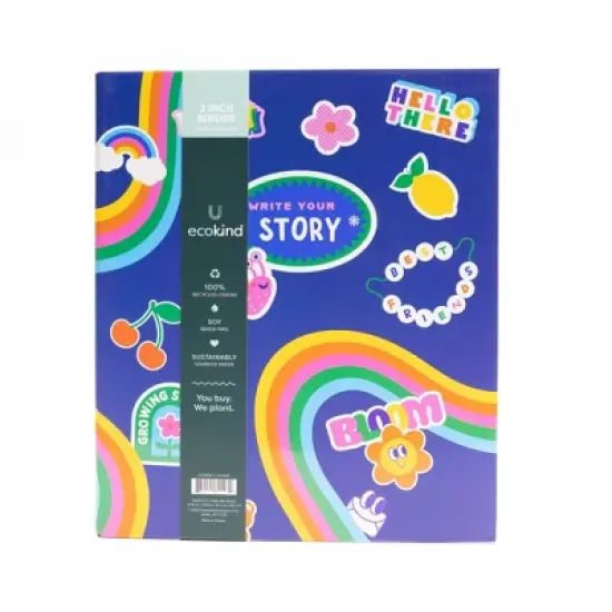 Continental Accessory Y2K Culture 2" 3 Paper Ring Binder Write Your Story image {1}