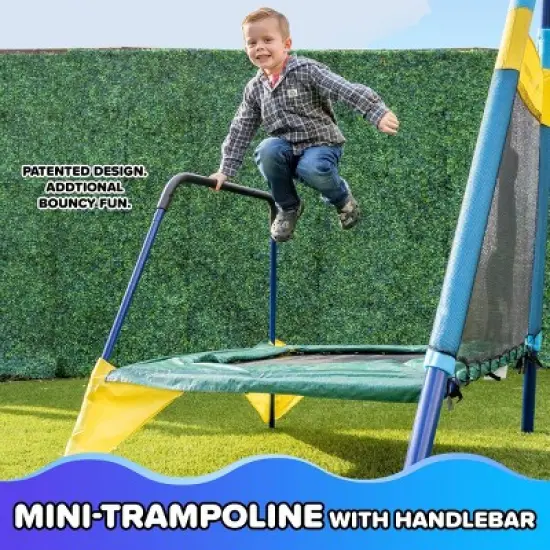 Sportspower Metal Swing Set with Mini Trampoline image {4}