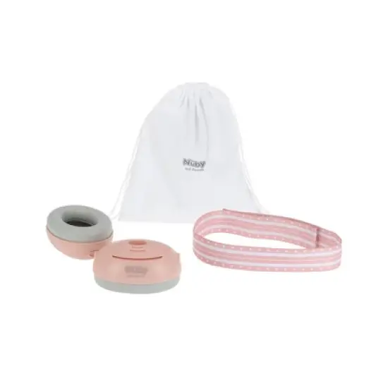 Nuby Baby Earmuffs with Travel Bag - Pink image {1}