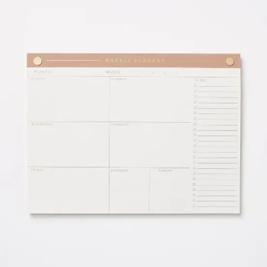 52 Page Special Rule Weekly Tear Off Planner 10" x 7.5" Mauve - Threshold&trade;: Journal, Notebook, Office Supplies, Stationery image {3}