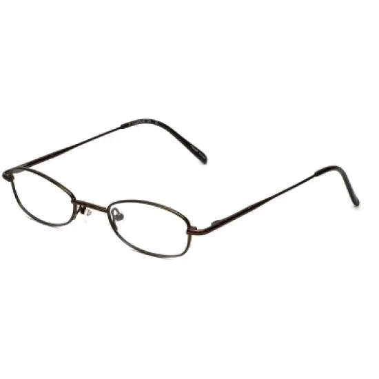 Flex Plus by Vivid FP-10 Designer Reading Eye Glasses in Brown 45mm +2.50 | Ladies | Oval Shape | Small Fit image {5}