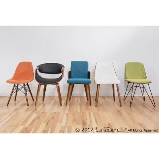 Gianna Mid Century Modern Walnut Dining Chair - Lumisource image {6}