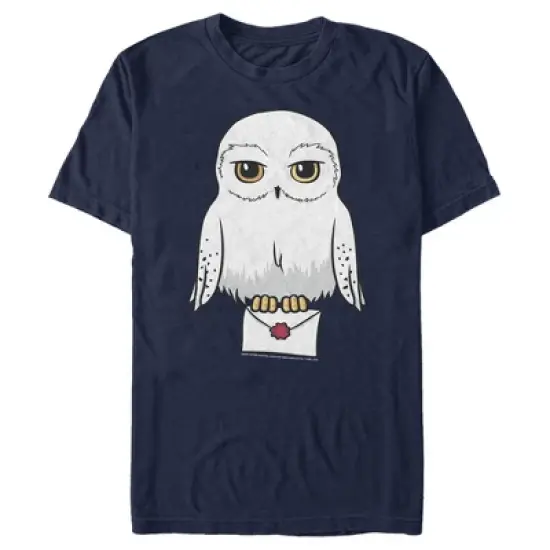 Men's Harry Potter Cartoon Hedwig Letter T-Shirt image {4}