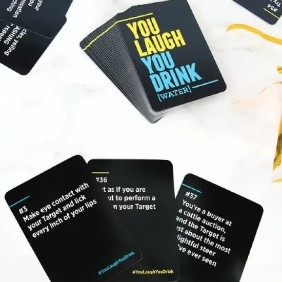 DSS Games You Laugh You Drink Water Card Game image {2}