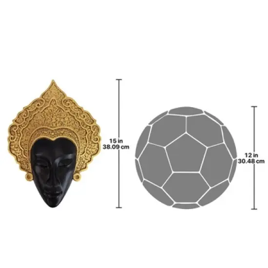 Design Toscano Thai Court Dancer Mask Wall Sculpture image {5}