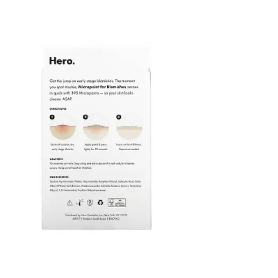 Hero Cosmetics Mighty Acne Pimple Patch Micropoint for Blemishes - 8ct image {1}