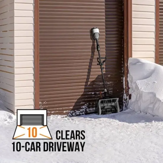 Litheli 40V 4Amp U20 Brushless Electric Cordless Snow Shoevel Battery Powered Snow Blower With Battery: Rechargeable, No Assembly Required image {5}