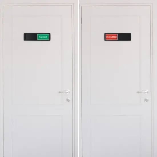 Unique Bargains Acrylic Magnetic Adhesive Decor Home Business Vacant/Occupied Sign 2 Pcs image {4}