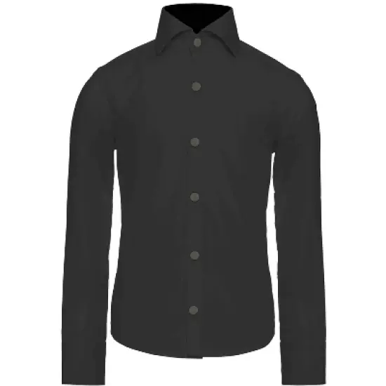 OppoSuits Teen Boys Shirt - Black Knight - Black image {3}