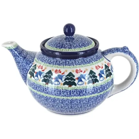 Blue Rose Polish Pottery 60 Ceramika Artystyczna Medium Teapot image {16}