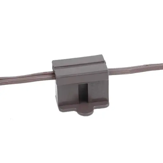 Novelty Lights Brown Snap-On Vampire Plug SPT-1 for C9/C7 Socket or Zip Cord Wire image {5}