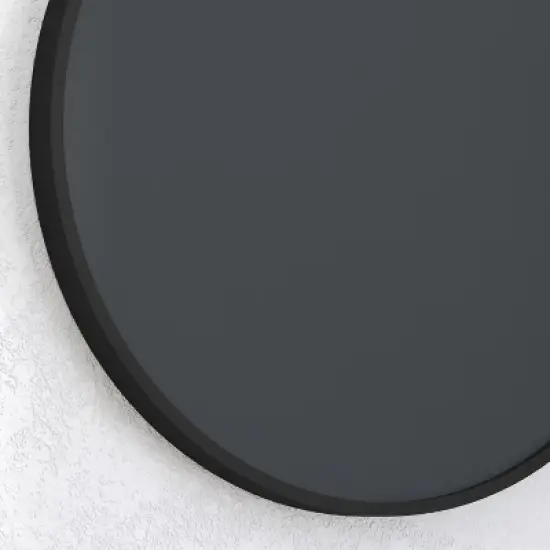 Merrick Lane Set of 2 Round Magnetic Chalkboards with Erasers and Chalk and Solid Wood Frame image {4}