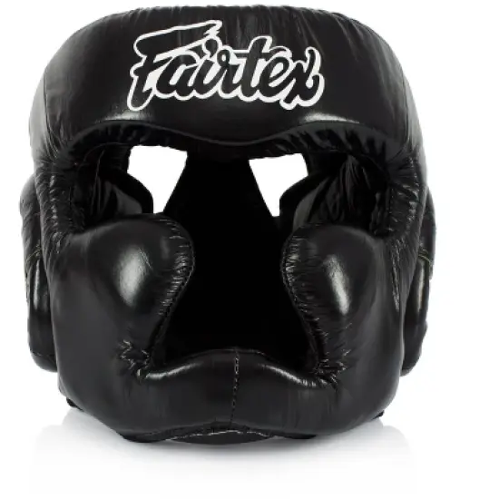 Fairtex HG13 Full Head Black Headgear image {6}