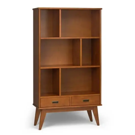 Tierney Solid Hardwood Mid Century Wide Bookcase and Storage Unit - Wyndenhall image {11}