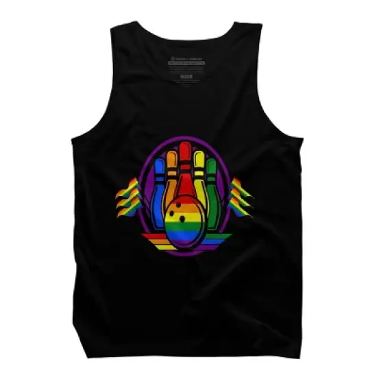 Design By Humans Bowling Pins Pridey By Legato Tendo Tank Top image {2}