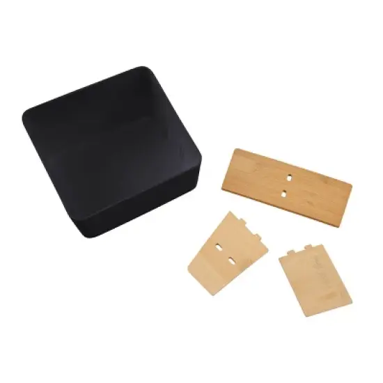 Thinkspace 4 Compartment Storage Black image {3}