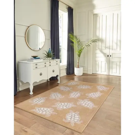 Liora Manne Carmel  Indoor/Outdoor Rug  Sand image {1}