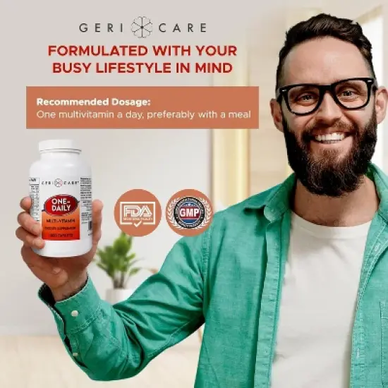GeriCare One-Daily Multi-Vitamins Tablet, 1000 Ct image {7}
