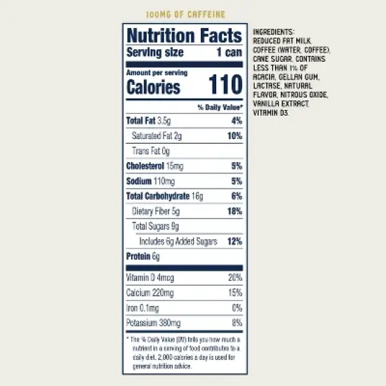 La Colombe Vanilla Draft Latte - 4pk/9 fl oz Cans image {10}