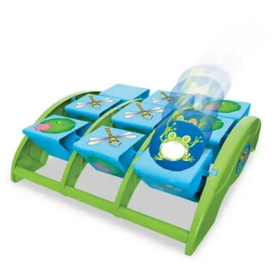 Kidoozie Tic Tac Toad Interactive Multiplayer Bean Bag Toss Game for Children ages 5 and above image {1}