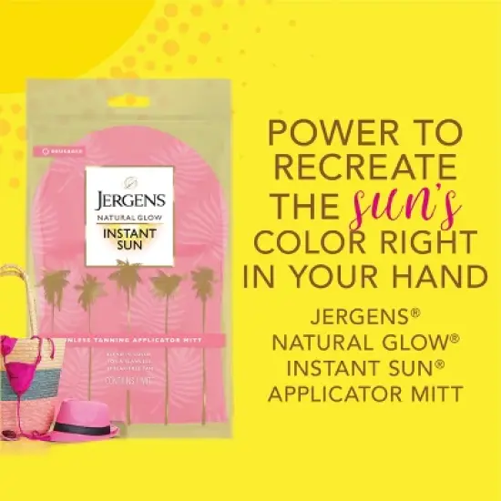 Jergens Natural Glow Instant Sun Application Mitt For Self Tanners, Streak-Free Sunless Tanning Glove image {3}