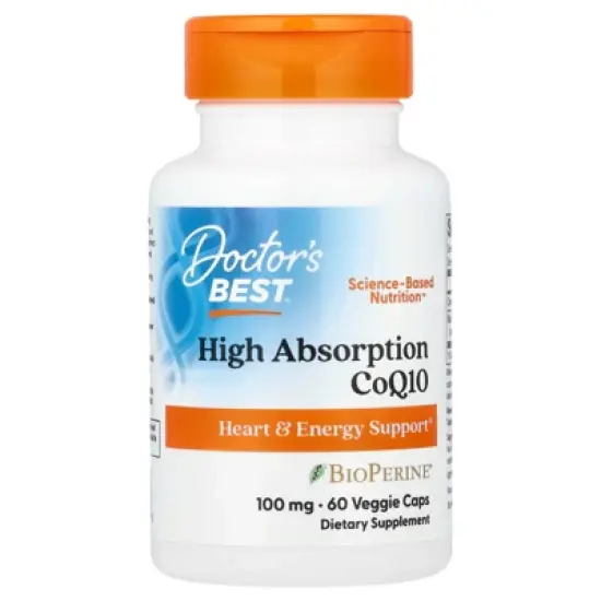 Doctor's Best High Absorption CoQ10 , 100 mg, 60 Veggie Caps image {4}