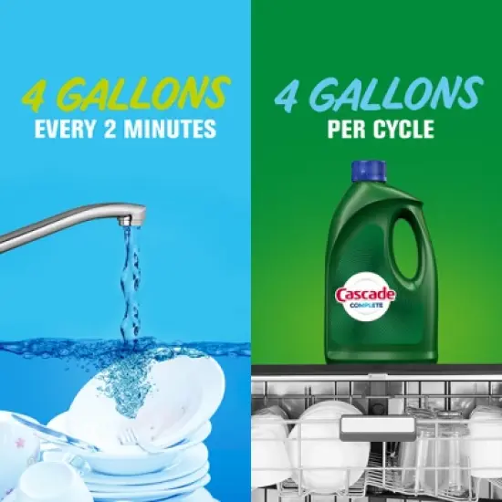 Cascade Complete Dishwashing Liquid Gel Fresh Detergent - 120 fl oz image {4}