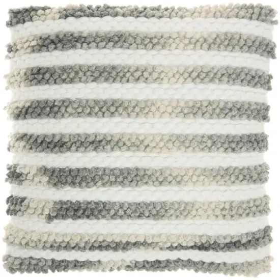 20"x20" Oversize Life Styles Ombre Woven Striped Square Throw Pillow - Mina Victory image {6}