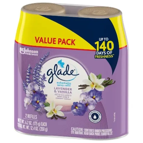 Glade Automatic Spray Air Freshener - Lavender & Vanilla - 6.2oz/2pk image {12}