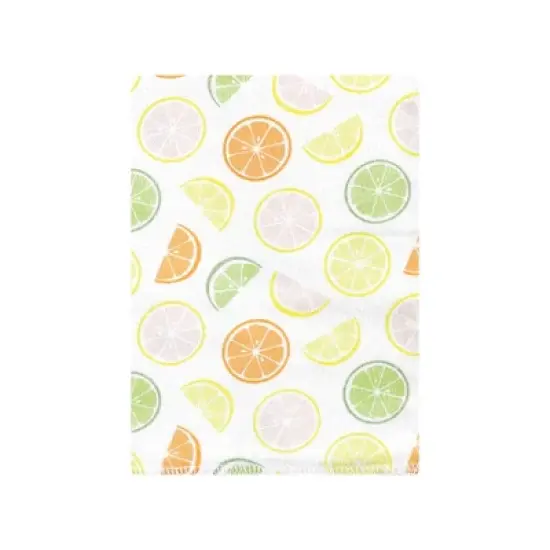Hudson Baby Infant Girl Cotton Flannel Burp Cloths Bundle, Citrus Orange, One Size image {6}