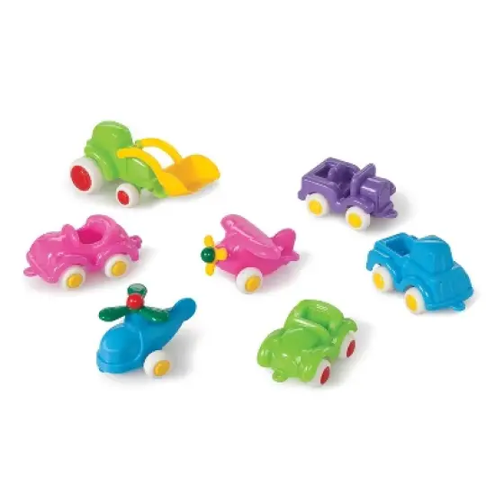 VikingToys Mini Chubbies, Pastel, Mixed Vehicles, 7 Pieces image {1}