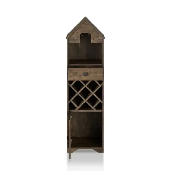 Nellda Wine Rack Reclaimed Oak - miBasics image {4}