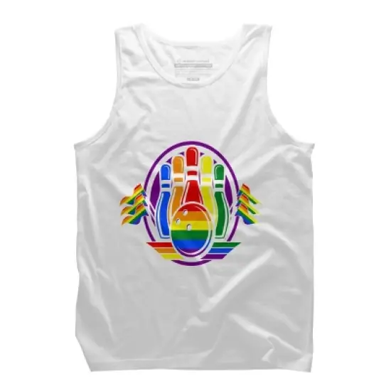 Design By Humans Bowling Pins Pridey By Legato Tendo Tank Top image {4}