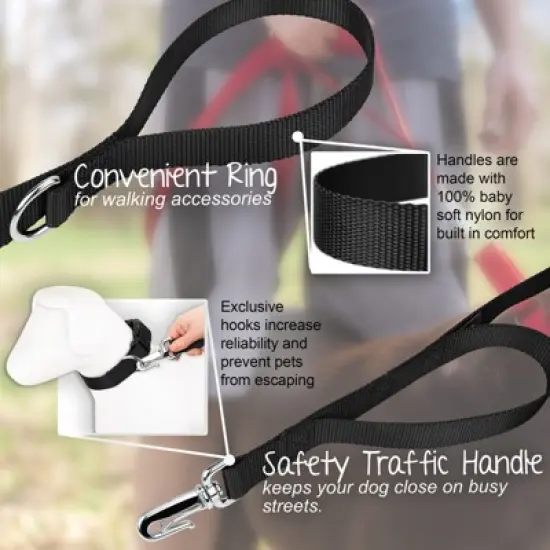 Country Brook Petz Deluxe Nylon Dog Leash, 6 Foot image {3}