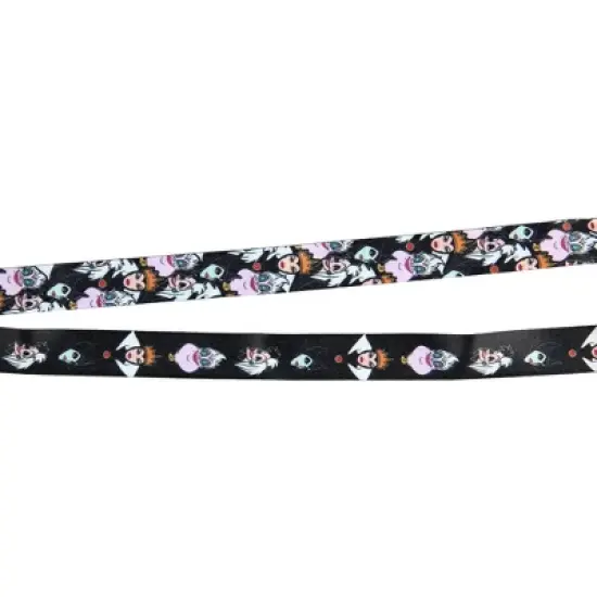 Disney Villains Line Up Collage Lanyard with ID Holder and Rubber Ursula Charm image {2}