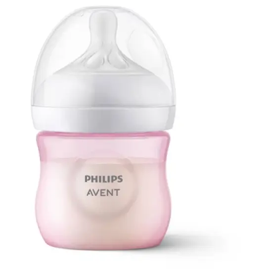 Philips Avent Natural Baby Bottle with Natural Response Nipple - Pink - 4oz image {16}