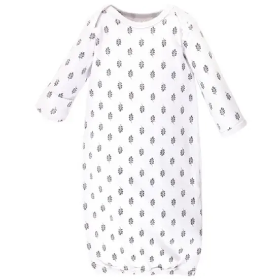 Touched by Nature Baby Organic Cotton Long-Sleeve Gowns 3pk, Safari image {1}